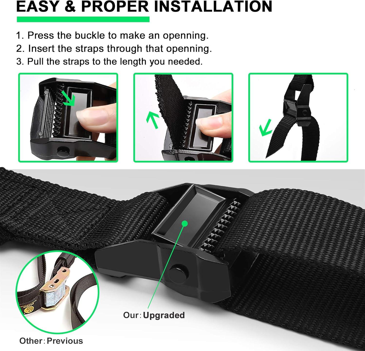 imagePACEARTH Gymnastic Rings 1100lbs Capacity with 1476ft Adjustable Buckle Straps Pull Up Exercise Rings NonSlip Rings for Home Gym Full Body WorkoutGreen