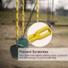 imagePACEARTH 2 Pack Swings Seats Holds 660lbs with 689 inch AntiRust Chains Plastic Coated 236 inch Tree Hanging Straps and Locking Buckles Playground Swing Set Accessories Replacement  GreenGreen  2 Packs