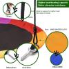 imagePACEARTH 40 Inch Saucer Tree Swing Flying 900lb Weight Capacity 2 Added Hanging Straps Adjustable MultiStrand Ropes Colorful Safe and Durable Swing Seat for ChildrenRainbowcolornew