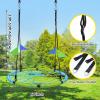 imagePACEARTH 40 Spider Web Saucer Swing for Kids ampamp Adults Max 700LBS Heavy Duty Net Swing with Rustproof Hardware 3X Durable Tree Straps and Swivel Included for Trees and Structures GreenBluegreen