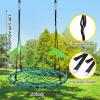 imagePACEARTH 40 Spider Web Saucer Swing for Kids ampamp Adults Max 700LBS Heavy Duty Net Swing with Rustproof Hardware 3X Durable Tree Straps and Swivel Included for Trees and Structures GreenGreen
