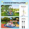 imagePACEARTH 40 Spider Web Saucer Swing for Kids ampamp Adults Max 700LBS Heavy Duty Net Swing with Rustproof Hardware 3X Durable Tree Straps and Swivel Included for Trees and Structures GreenBlue