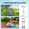 imagePACEARTH 40 Spider Web Saucer Swing for Kids ampamp Adults Max 700LBS Heavy Duty Net Swing with Rustproof Hardware 3X Durable Tree Straps and Swivel Included for Trees and Structures GreenGreen