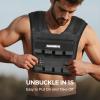 imagePACEARTH Adjustable Weighted Vest for Men ampamp Woman 20lb22lb35lb44lb WeightAdjustable Vest with Addon Iron Blocks for Hardcore Strength Training Weight Exercise CrossFit Running Black35LBS