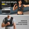 imagePACEARTH Adjustable Weighted Vest for Men ampamp Woman 20lb22lb35lb44lb WeightAdjustable Vest with Addon Iron Blocks for Hardcore Strength Training Weight Exercise CrossFit Running Black22LBS