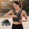imagePACEARTH Adjustable Weighted Vest for Men ampamp Woman 20lb22lb35lb44lb WeightAdjustable Vest with Addon Iron Blocks for Hardcore Strength Training Weight Exercise CrossFit Running Black20LBS