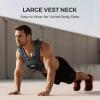 imagePACEARTH Adjustable Weighted Vest for Men ampamp Woman 20lb22lb35lb44lb WeightAdjustable Vest with Addon Iron Blocks for Hardcore Strength Training Weight Exercise CrossFit Running Black35LBS