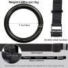 imagePACEARTH Gymnastic Rings 1100lbs Capacity with 1476ft Adjustable Buckle Straps Pull Up Exercise Rings NonSlip Rings for Home Gym Full Body WorkoutBlack