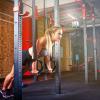 imagePACEARTH Gymnastic Rings 1100lbs Capacity with 1476ft Adjustable Buckle Straps Pull Up Exercise Rings NonSlip Rings for Home Gym Full Body WorkoutBlack