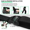 imagePACEARTH Gymnastic Rings 1100lbs Capacity with 1476ft Adjustable Buckle Straps Pull Up Exercise Rings NonSlip Rings for Home Gym Full Body WorkoutGreen