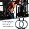 imagePACEARTH Gymnastic Rings 1100lbs Capacity with 1476ft Adjustable Buckle Straps Pull Up Exercise Rings NonSlip Rings for Home Gym Full Body WorkoutGrey
