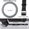 imagePACEARTH Gymnastic Rings 1100lbs Capacity with 1476ft Adjustable Buckle Straps Pull Up Exercise Rings NonSlip Rings for Home Gym Full Body WorkoutGrey