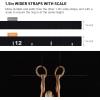 imagePACEARTH Gymnastics Rings Wooden Olympic Rings Support 1500lbs Locked Carabiners 9ft DoubleLayer Numbered Straps NonSlip Gym Rings with Foot Straps Door Anchor for Home Gym Full Body Workout03111 28MM Rings  Straps