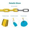 imagePACEARTH Swing Seat Support 660lb with 689 inch AntiRust Chains Plastic Coated 236 inch Tree Hanging Straps and Locking Buckles Outdoor Playground Tree SwingGreenSky Blue  1 Pack
