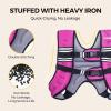 imagePACEARTH Weighted Vest4lb6lb10lb12lb16lb20lb25lb30lb Weight Vest with Reflective Stripe Body Weight Vests Adjustable for Men Women Workout Strength Training Running Walking JoggingPinKGrey