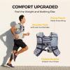 imagePACEARTH Weighted Vest4lb6lb10lb12lb16lb20lb25lb30lb Weight Vest with Reflective Stripe Body Weight Vests Adjustable for Men Women Workout Strength Training Running Walking JoggingGrey