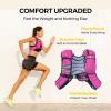 imagePACEARTH Weighted Vest4lb6lb10lb12lb16lb20lb25lb30lb Weight Vest with Reflective Stripe Body Weight Vests Adjustable for Men Women Workout Strength Training Running Walking JoggingPinKGrey