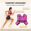 imagePACEARTH Weighted Vest4lb6lb10lb12lb16lb20lb25lb30lb Weight Vest with Reflective Stripe Body Weight Vests Adjustable for Men Women Workout Strength Training Running Walking JoggingPink