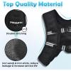 imagePACEARTH Weighted Vest4lb6lb10lb12lb16lb20lb25lb30lb Weight Vest with Reflective Stripe Body Weight Vests Adjustable for Men Women Workout Strength Training Running Walking JoggingBlack
