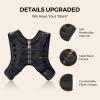 imagePACEARTH Weighted Vest4lb6lb10lb12lb16lb20lb25lb30lb Weight Vest with Reflective Stripe Body Weight Vests Adjustable for Men Women Workout Strength Training Running Walking JoggingBlack