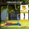 imagePACEARTH Rectangular Tree Swing Set for Children and Adults Heavy Duty Support 700LBS with Foam Protected 8Strand Ropes and Thickened Hardware Easy to Install Outdoor Kids Swing Colorful with FlagsMuticolor