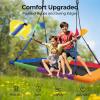 imagePACEARTH Rectangular Tree Swing Set for Children and Adults Heavy Duty Support 700LBS with Foam Protected 8Strand Ropes and Thickened Hardware Easy to Install Outdoor Kids Swing Colorful with FlagsMuticolor