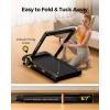 imagePACEARTH Walking Pad Treadmill 3 in 1 Under Desk Foldable Treadmill 76mph 15 9Level Auto Incline PauseStart Remote Control 25HP Powerful Quiet 265Lbs Weight Capacity for Home Office Workout