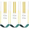 imagePACEARTH 2 Pack Swings Seats Holds 660lbs with 689 inch AntiRust Chains Plastic Coated 236 inch Tree Hanging Straps and Locking Buckles Playground Swing Set Accessories Replacement  GreenGreen3 Packs