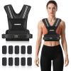 imagePACEARTH Adjustable Weighted Vest for Men ampamp Woman 20lb22lb35lb44lb WeightAdjustable Vest with Addon Iron Blocks for Hardcore Strength Training Weight Exercise CrossFit Running Black20LBS