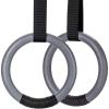imagePACEARTH Gymnastic Rings 1100lbs Capacity with 1476ft Adjustable Buckle Straps Pull Up Exercise Rings NonSlip Rings for Home Gym Full Body WorkoutGrey