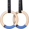 imagePACEARTH Swing Seat Gymnastics Rings Wooden Olympic Rings
