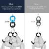imagePACEARTH Swing Swivel 35KN Breaking Strength 360 Rotator Safety Rotational Device Hanging Accessory for Rock Climbing Hanging Hammock Web Tree Swing Aerial Dance Childrens Swing Spinner HangerBlueblack
