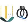 imagePACEARTH Swing Seat Gymnastic Rings 1100lbs