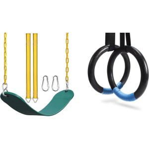 imagePACEARTH Swing Seat Gymnastic Rings 1100lbs